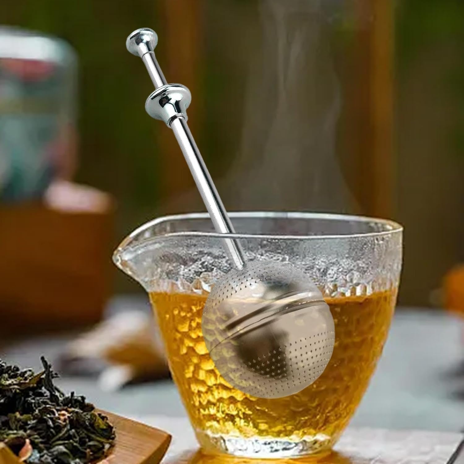 ステンレス鋼ティーストレーナー、ルーズリーフティースティープ - ステンレス鋼ティー注入器メッシュ..