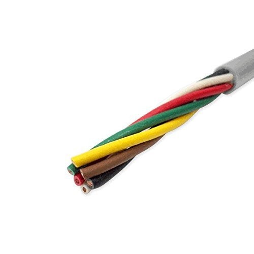 富士電線工業 VCTF 0.3sq 6心 ビニルキャブタイヤ丸型コード 0.3mm 6C 灰色 グレー カット品 切り売り ..