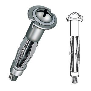 ジェフコム デンサン A-416HN ボードアンカー 適用板厚10〜16mm（50本/箱入） A416HN