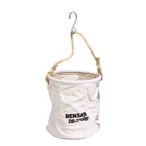 ジェフコム デンサン DB-270AW 丸型バケツ フック付 270φ×高さ300mm（白） DB270AW