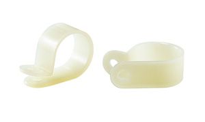 ジェフコム デンサン EM-NC-190 ナイロンクランプ 白 φ19.0mm EMNC190