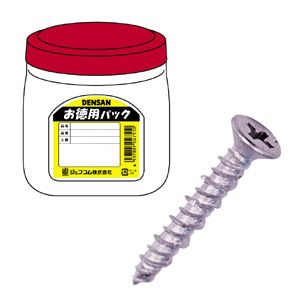 ジェフコム デンサン TP-DCS-25S お徳用パック コンビス 皿頭24.5mm （1000本/ボトルケース） TPDCS25S