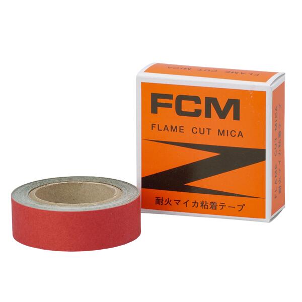 【在庫あり】 日本マイカ製作所 FCM 耐火マイカ粘着テープ 厚さ0.15mm 幅19mm 長さ50m @