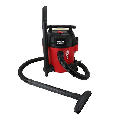 【在庫あり/送料無料】SK11 藤原産業 SVC-200PQP 乾湿両用掃除機PC 静音 樹脂タンク 赤 @