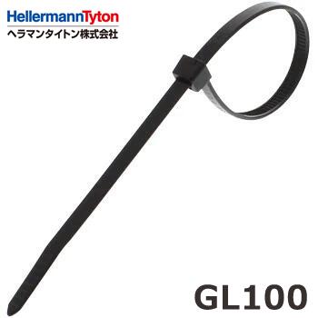 【在庫あり】ヘラマンタイトン GL100 ガルバロック 黒 太陽光パネル 耐候 耐熱 耐薬品 100本入 インシュロック 結束バンド @