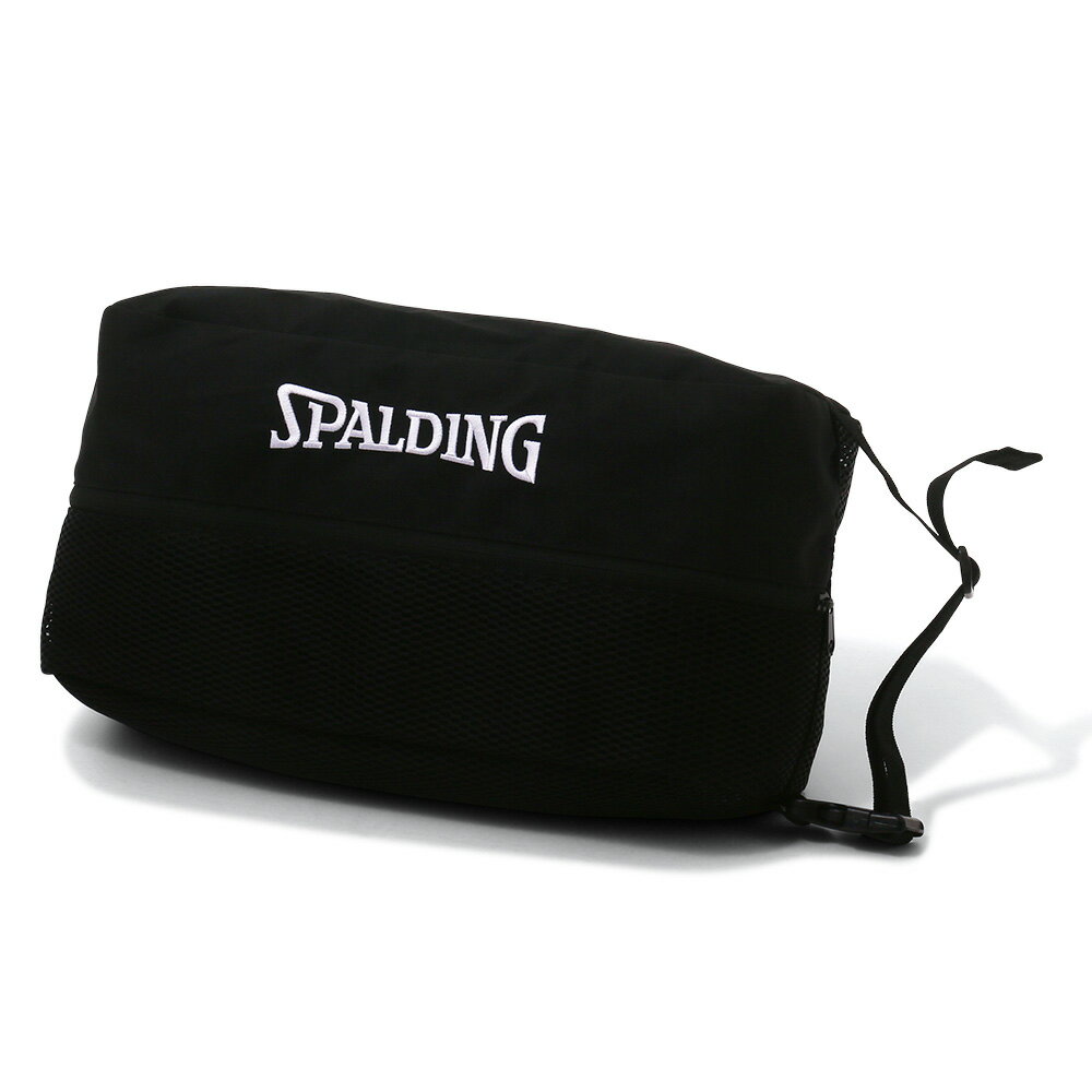 スポルディング　シューズバッグ ブリーズ ブラック（SHOES BAG BREEZE）［SPALDING］【バスケシューズバッグ】【2024SS】