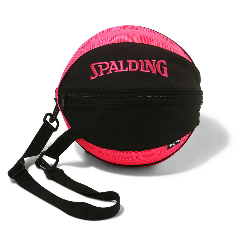 スポルディング　ボールバッグ ブリーズ ブラック×マゼンタ（BALL BAG BREEZE）［SPALDING］【バスケットボールバッグ】【2024SS】