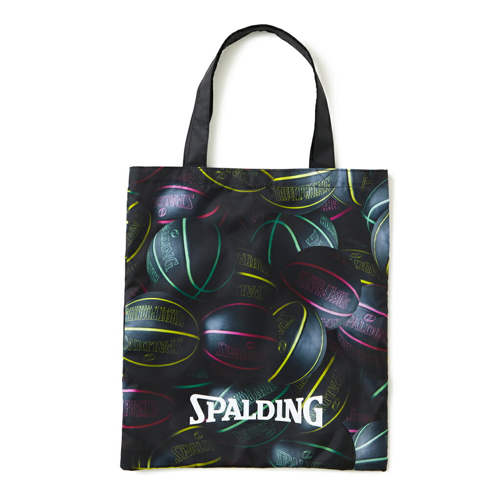 スポルディング　パッカブルトートバッグ　ストリートファントム　マルチ　（PACKABLE TOTE BAG）［SPALDING］【折り畳みバッグ】【トートバッグ】【2024AW】--135