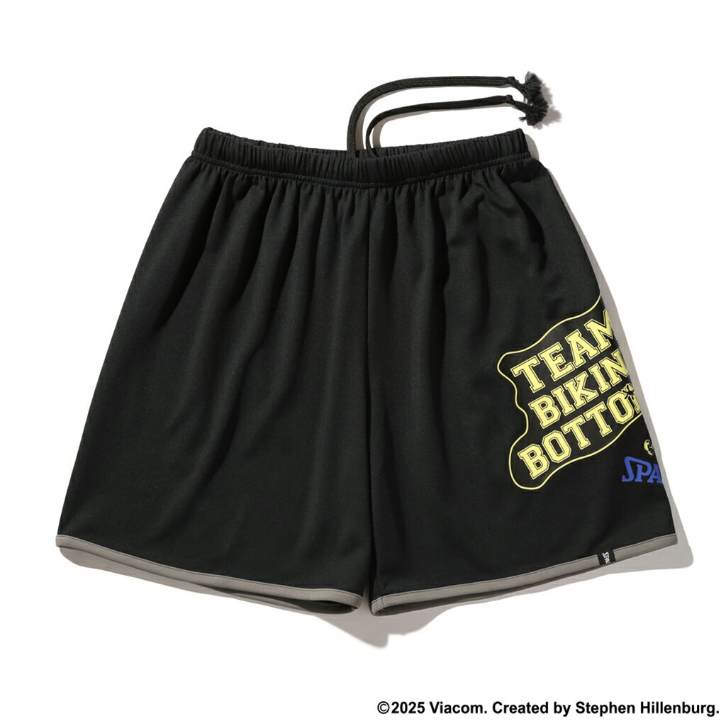 スポルディング　ジュニア　プラクティスパンツ　スポンジ・ボブ　チーム ビキニ ボトム　 PRACTICE PANTS　ブラック SJP25066S［SPALDING］【2025SS】