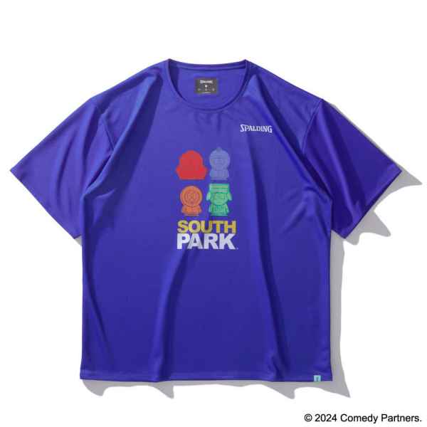 【SPステッカープレゼント】【2024AW】スポルディング Tシャツ サウスパーク キャラクターズ SMT24153SP（半袖） H/S SHIRTS　ディープシー ［SPALDING］