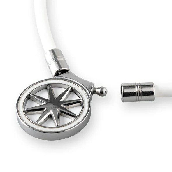 BANDEL Earth 2.0 バンデル アース2.0 White×Silver Healthcare Necklace Earth 2.0　磁気ネックレス