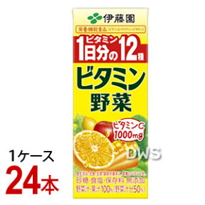 伊藤園　ビタミン野菜　紙パック　200ml　（1ケース／24本）-000008