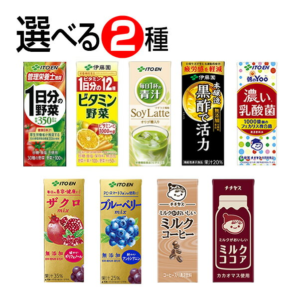 伊藤園 野菜ジュース　紙パック　選べる2ケース（24本×2）セット-000008