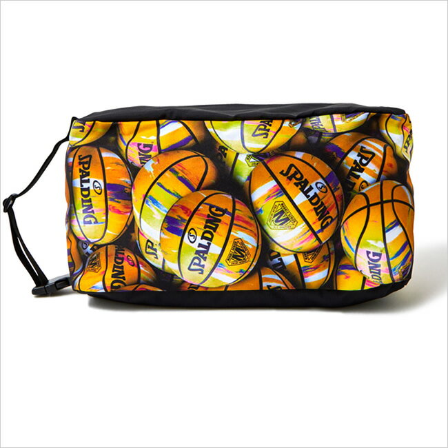 【2022AW】スポルディング　シューズバッグ　マーブルイエロー　（SHOES BAG）［SPALDING］【バスケシューズバッグ】【代引料無料】--135