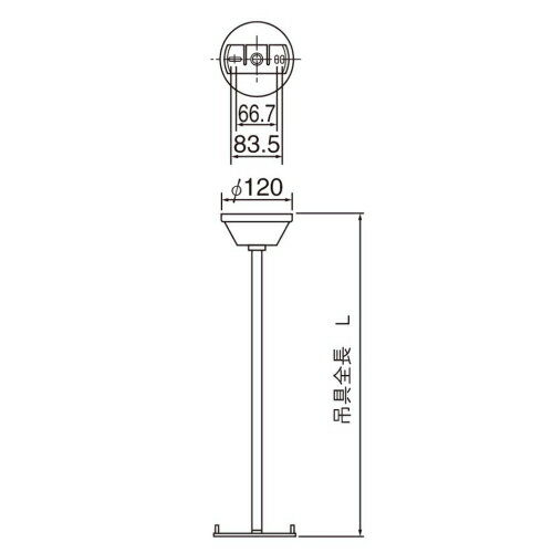 パナソニック 誘導灯用吊具 丸型L=250 FP01525C