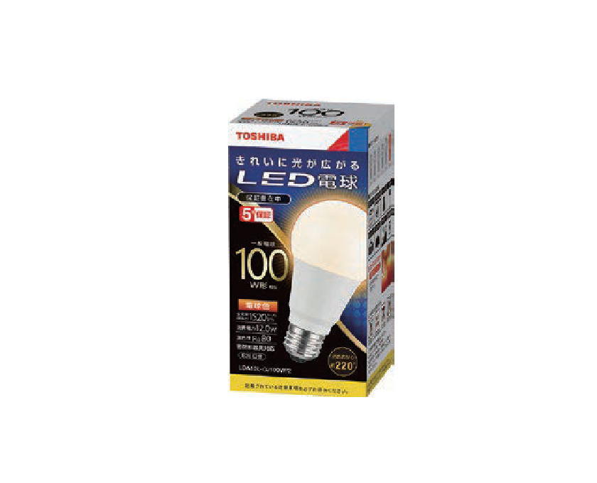 10個セット・送料無料 LED電球 LDA12L-G/100W/2 東芝ライテック 電球色 E26口金 一般電球形 100W形相当 LDA12LG100W2 LDA14L-G/100Wの後継品 