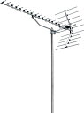 【送料無料!】UHF20素子アンテナ DXアンテナ UA20K1 ■