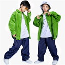 キッズ ダンス衣装 子供服 ヒップホップ セットアップ 女の子 男の子 キッズダンス 衣装 トップス パンツ デニム ジュニア ダンスウェア キッズ 服 110 120 130 140 150 160 170 180