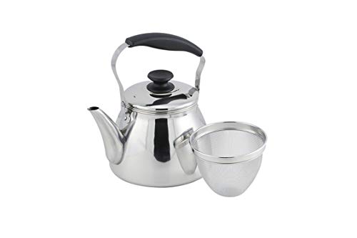 広口シルバー/5 L/HB-5644・Style:広口・パッケージ個数:1・製品サイズ:(約)幅28×奥行23×高さ30cm・製品重量:(約)0.95kg・素材・材質:本体/ステンレス鋼(クロム18%・ニッケル8%)(底の厚さ0.5mm)、注ぎ口/ステンレス鋼(クロム18%・ニッケル8%)、蓋/ステンレス鋼(クロム14%)、取っ手・つまみ・座板/フェノール樹脂(耐熱温度150度)、茶こし/ステンレス鋼・満水容量:5.0L・適正容量:(約)3.7L、※オール熱源対応○お茶の煮出しに便利な、深型の茶こしアミが付いたステンレス製ケトル(やかん)です。 ○広口なので中まで洗えて衛生的です。2Lの冷水筒、パーソナルジャグ2本分を1度に沸かせる、大容量モデルのケトルです。 ○ガス火はもちろん、200VのIHクッキングヒーターやハロゲンヒーターなどオール熱源に対応しています。