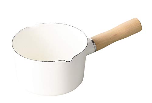 ホワイト/0.8 L 直径 15 cm/HB-4440・パッケージ個数:1・製品サイズ:(約)全長24.5×幅13.5×高さ7.5cm・表面加工:ほうろう・素材・材質:本体/ほうろう用鋼板(底の厚さ0.8mm)、取っ手/天然木・寸法:12cm・満水容量:0.8Lホーロー製のミルクパン12cm 満水容量:0.8L つけ置き洗い・食器洗い乾燥機不可 ご注意:この商品は一般家庭用です。業務用として使用しないでください。 IHでは使用できません。 ガスコンロで使用する場合は、市販の補助器具(ミニ五徳等)が必要です。 オーブン・電子レンジでの使用、及び冷蔵庫での使用は避けてください。 レンタル等による貸出、オークション等による販売や中古販売、及び譲渡によって発生した故障・破損・損害・事故などにつきましては一切責任を負いかねますので予めご了承ください。