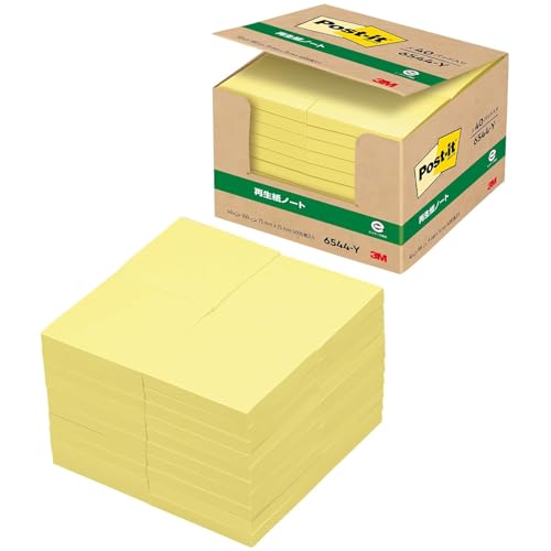 10.(40冊)イエローイエロー/75x75mm/22905007・PatternName:単品Style:10.(40冊)イエロー・パッケージ個数:1・75x75mm・仕様:ノート・色:イエロー・サイズ:75x75mm・数量100枚x40●ふせんサイズ:75x75mm。 正方形の定番サイズのポストイット付箋です。 詳しい伝言、情報整理などに便利なサイズです。 ●くり返し貼ったりはがしたりでき、相手をいためません。 ●100枚x40パッド。 ●大容量の業務用サイズです。オフィスでの買い置きにおすすめです。 ●色:イエロー ●リサイクル:古紙パルプ配合率100%の再生紙を使用。 ●エコマーク取得。 ●グリーンマーク取得。グリーン購入法適合。 ●GPNエコ商品ねっと掲載。 ●中身が見やすく取り出しやすい、収納に便利な紙箱入り。