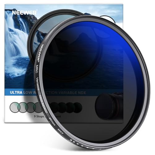 NEEWER 82mm 可変NDフィルター ND2-ND400 0.3-2.7 1-9ストップ 減光 多層コーティング 光学ガラス 薄型 送料無料