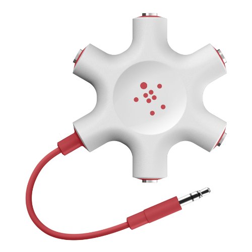 【VGP 2022受賞】 Belkin マルチイヤホンスプリッター イヤホン分配・分岐 RockStar レッド F8Z274btRED 送料無料
