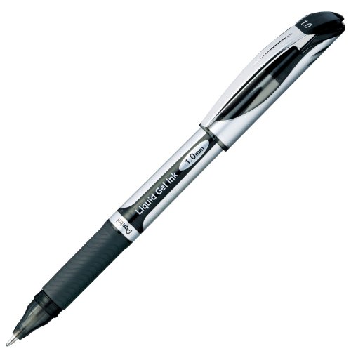 樂天商城 - ぺんてる ボールペン ゲルインキ エナージェル キャップ式 1.0mm シルバー軸 BL60-A 黒 10本 送料無料