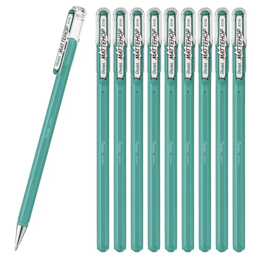 樂天商城 - ぺんてる ボールペン カラー マットホップ ターコイズブルー 10本 K110-VS2 送料無料