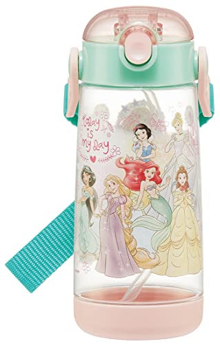 スケーター(Skater) 水筒 480ml 子供用 ストロー付き クリアボトル ディズニー プリンセス 23 女の子 PDSH5 送料無料