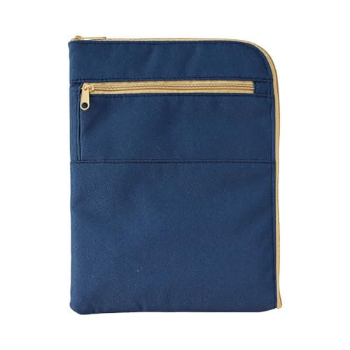 リヒトラブ 御朱印帳ポーチ PP製仕切り 小銭ポケット付 ネイビー A372-11 送料無料