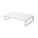 リヒトラブ パソコン台 モニター台 机上台 白 幅39×奥行25×高さ8cm ロー 耐荷重15kg A7330-0 送料無料(2)