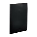 リヒトラブ AQUA DROPs クリヤーブック ポケット交換タイプ A4 黒 5冊 N5015-24_5 送料無料