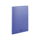 リヒトラブ ファイル クリヤーブック 交換式 A4 30穴 15ポケット 藍 N5015-11 送料無料