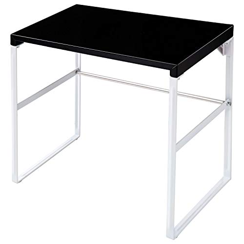 リヒトラブ パソコン台 モニター台 机上台 黒 幅39×奥行25×高さ33.5cm トール 耐荷重15kg A7335-24 送料無料