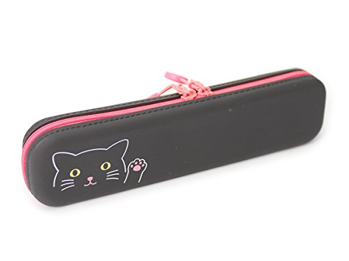 リヒトラブ スリムファスナーポーチ プニラボ クロネコ A7717-3 送料無料