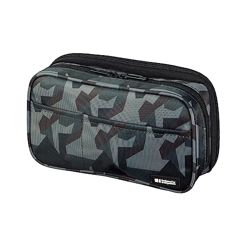 リヒトラブ ペンケース ブックタイプ ダブル グリーンカモフラージュ 海外モデル A7555-131 送料無料