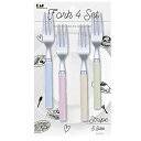 貝印 KAI フォーク S 4本セット ストライプ柄 日本製 FA5174 送料無料