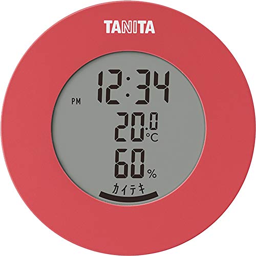 樂天商城 - タニタ(Tanita) 温湿度計 時計 温度 湿度 デジタル 卓上 マグネット ホワイト ピンク TT-585 PK 送料無料