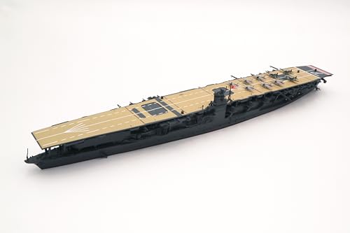 リアルブラック/1/700 スケール (15cm x 41cm x 6cm)/特-35・組み立て、塗装が必要なプラスチックモデルキット。別途、工具、塗料等が必要。商品紹介 太平洋戦争緒戦の快進撃を支えた南雲機動部隊の旗艦赤城に新規パーツを追加して再登場！ 製品は接着組立と塗装を必要とする未塗装キットです。 スケールは1/700で、艦底部は含まない洋上模型です。 従来（特シリーズ）の金型と新規に設計された追加パーツで構成された製品です。 航空母艦赤城は、八八艦体計画により巡洋戦艦として建造を開始。 途中、ワシントン軍縮条約により航空母艦へと変更/建造された。 昭和2年の竣工時は3段の飛行甲板を持つ特異な艦形であったが、昭和10〜13年に全通甲板を持つ航空母艦に大改装された。 その後は日本海軍の空母戦力の主力となり、太平洋戦争緒戦の真珠湾攻撃、インド洋作戦などに参加。 昭和17年6月のミッドウェー島攻略作戦で米空母機動部隊の攻撃により被弾。 艦載機や搭載爆弾/魚雷に引火、駆逐艦の雷撃により処分された。 ●製品は昭和16年12月真珠湾攻撃時、および昭和17年6月ミッドウェー島攻略作戦時の姿をモチーフにしています。 ・昭和13年に完了した大改装後の姿で、飛行甲板のマーキング（デカール）は昭和16年の姿で用意。 ・昭和17年6月のMI作戦時、飛行甲板の敵味方識別用（日の丸）マーキングもあり、ミッドウェー島攻略作戦時にもできます。 製品発売時期による装備品等の再現度差異を統一化できるよう新規設計パーツを用意、一部は塗装作業を考慮した分割も ・短艇甲板の9メートルカッターは塗装を考慮し2パーツ化、甲板の架台は別パーツ部品を用意、甲板一体モールドとの選択が可能。 ・12メートル内火艇は塗装を考慮し、キャンバス、操舵室/機械室天蓋を別パーツに。各塗装を行い組立接着を後から行う仕様。 ・艦首の菊花紋章を新規に用意。 ・3パーツ構成で艇本体と積載部床面を別パーツ化、塗装後に組み立ててマスキング不要に。 ・12メートル内火ランチはキャンバス無し状態の形状も表現可能に。 ・艦載艇架台は凹凸形状や軽め穴をモールドで表現、精密感が増す造形に。 ・飛行甲板もマーキングは新規製作デカールで、白線など再考証し収録、作業性を考慮した分割収録で余白も低減。 ・艦尾艦名表記（軍艦色塗潰し色調）と艦尾飛行甲板支柱/白線用のデカールを追加。 ・艦体は左右舷側が一体となった構造 ・艦後方へ傾斜した形状や、多数の舷窓、複雑な形状の格納庫側壁の造形を一体成型パーツで表現 ・飛行甲板は繊細な木甲板、遮風柵、エキスパンションジョイントなど彫刻を施した1枚構造。 ・艦後方の飛行甲板が2重となる部分は下層を別パーツ化して再現。 ・エレベーターは別パーツ化。 ・錨鎖甲板や短艇甲板は滑り止めのスプリット模様や軌条など繊細な彫刻で表現。 ・煙突は上下貼り合わせ式の2パーツ構造。 ・高角砲座など床面のストリップ模様は精細な彫刻で表現。 ・飛行甲板支柱（後部）のトラス柱は4面彫刻表現。 ・艦橋には精密感を増す双眼望遠鏡パーツが収録。 ・艦載機は15機付属、零戦21型/九九艦爆/九七艦攻が各5機付属、成型色はグレー。 ・25ミリ連装機銃は精密な造形、塗分けが容易な構造の2パーツ式で2018年起用金型パーツが標準封入。 ・成型色は主要パーツおよび艦底板、艦載機、機銃パーツなどグレー成型。 ●付属デカールは3種類 ・艦載機のマーキング用デカール1枚付属。 ・艦尾艦名や甲板支柱の白線用デカール2枚付属。 ・飛行甲板マーキングや軍艦旗、昭和17年6月のMI作戦時に於ける飛行甲板/味方識別マーク（日の丸） 【付属内容】 ・ランナーx49 ・組立説明書x1 ・デカールx4 ※この商品は日本製です。 ※この商品は、組み立てが必要なプラスチックモデルキットです。 安全警告 なし