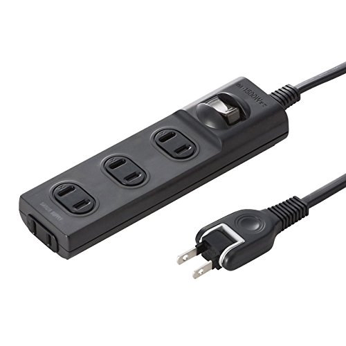 サンワサプライ(Sanwa Supply) 火災予防安全タップ 2P・4個口 ブラック 5m TAP-TSH45SWBKN 送料無料