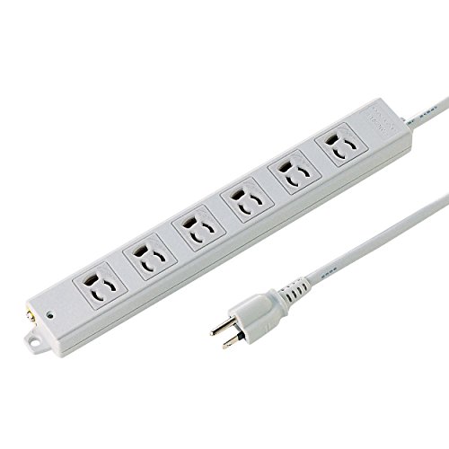 サンワサプライ 工事物件タップ(3P・6個口・3m) TAP-KS6-3 グレー 送料無料