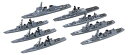 フジミ模型 1/3000 集める軍艦シリーズ No.34 海上自衛隊第1護衛隊群(1998年) プラモデル 軍艦34 送料無料