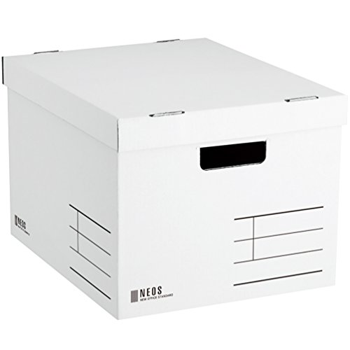 コクヨ 収納ボックス NEOS Lサイズ フタ付き ホワイト A4-NELB-W 送料無料
