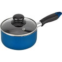 和平フレイズ(Wahei freiz) ミニ ミルクパン 14cm ブルー ガラス蓋付 お弁当 離乳食 少量調理に ガス火専用 かちこれ 送料無料