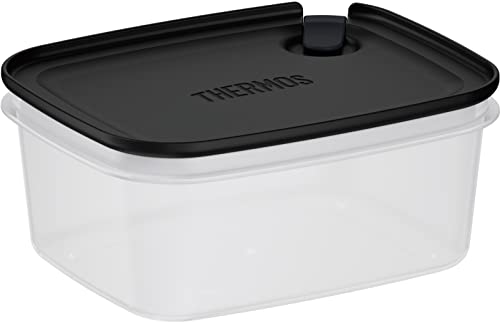 サーモス 保存容器 Myフードコンテナー 角型 600ml ブラック KC-SA600 BK 送料無料