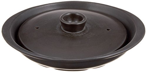 イシガキ グリル名人 陶器丸型プレート ふた付き 3767 ブラック 送料無料