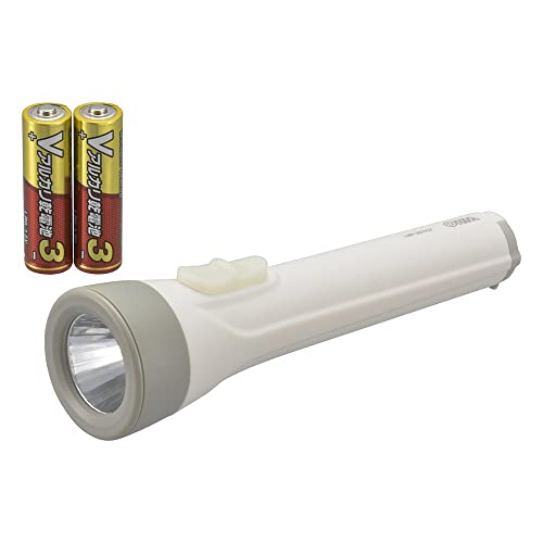 オーム電機 LED懐中ライト 懐中電灯 常備灯 単3形乾電池×2本付き 110ルーメン LHPー3211C7 08-0922 OHM 送料無料