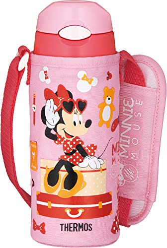 サーモス 水筒 真空断熱ストローボトル 400ml ミニー ピンクコーラル 保冷専用 FHL-402FDS PK-C 送料無料