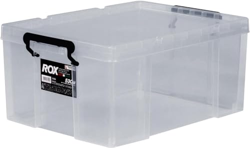 天馬 耐久性に特化した収納ボックス 日本製 防災 ロックス 530M クリアケース コンテナボックス 頑丈 ..